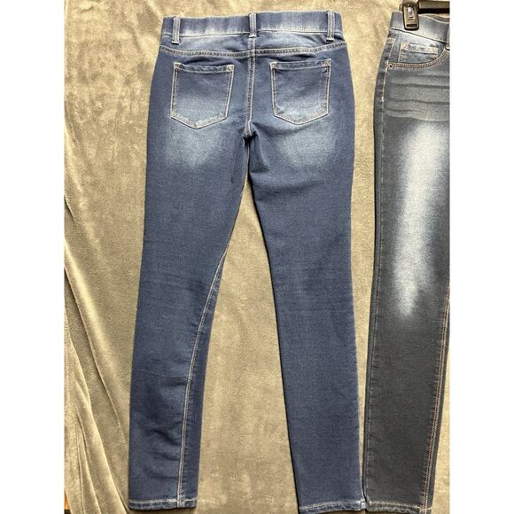 Tommy Bahama Skinny Jeans Girls Sz 12 Jeggins 2 Pairs - Med Wash/Dark Wash - Picture 8 of 14